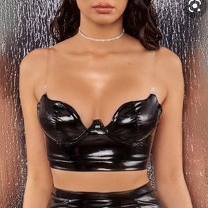 Oh Polly Vinyl Crop Top